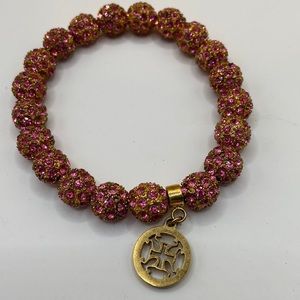 Pink Rustic Cuff Emerson Rhinestone Bracelet